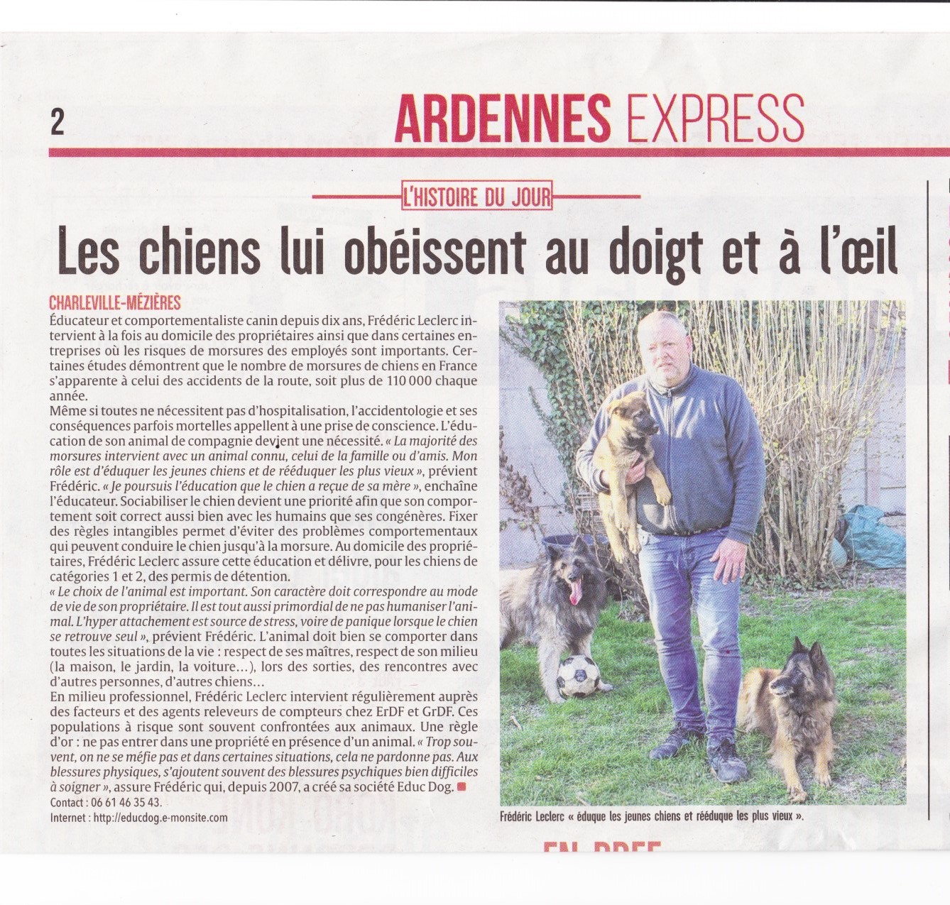 Educ'dog L'Ardennais 28 mars